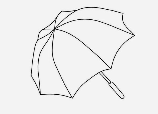 Зонтик раскраска для детей