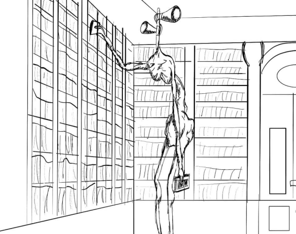 Раскраска сирено головый