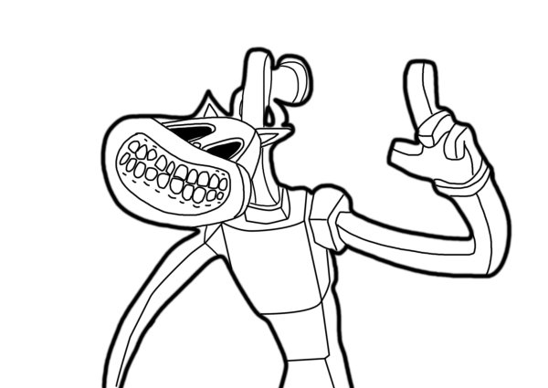 Картун дог раскраска