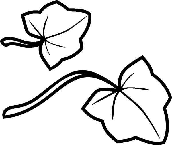 Трафарет листик тыквы