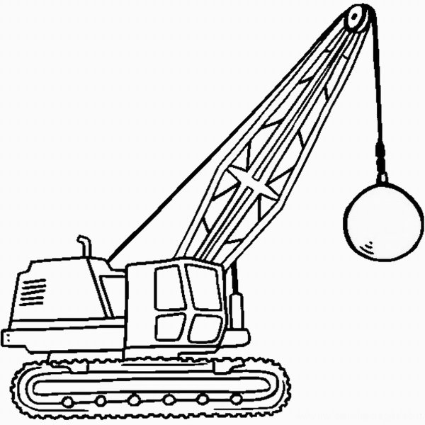 Раскраска строительная техника