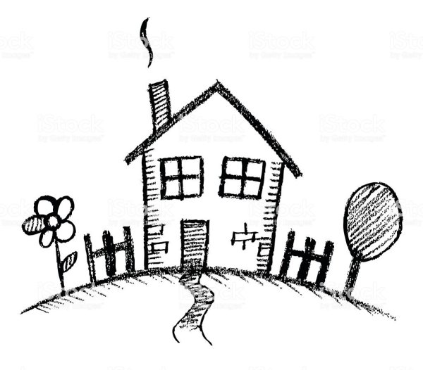 Графическое изображение домика для детей