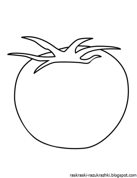 Помидор раскраска для детей