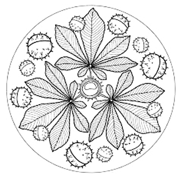 Осенняя Мандала для детей