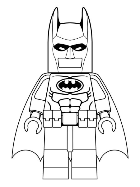 Лего Бэтмен разукрашка