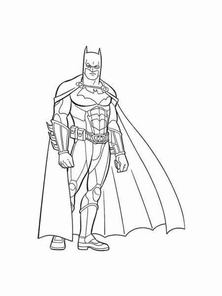 Бэтмен раскраска