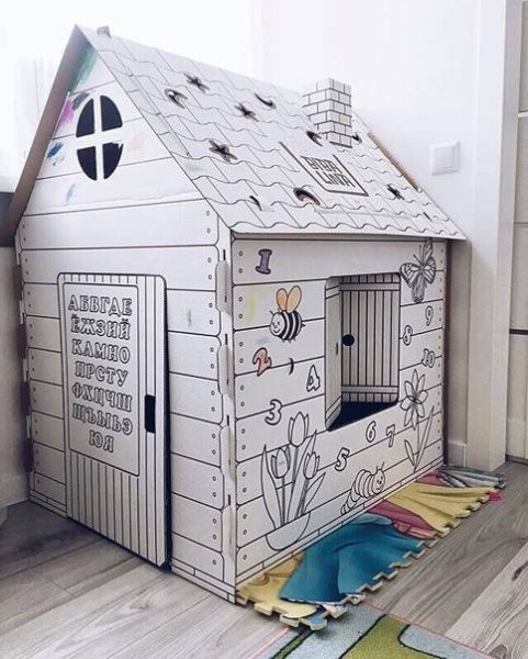 Сборные картонные домики для детей