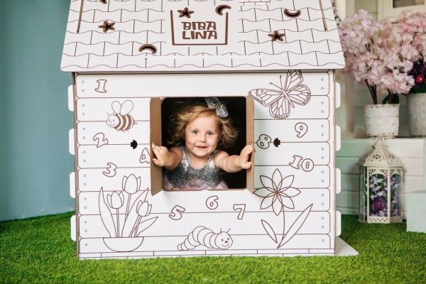 Картонный домик BIBALINA кдр03-001 110/98/75