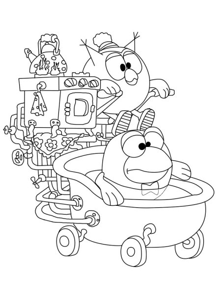 Раскраска Смешарики Совунья