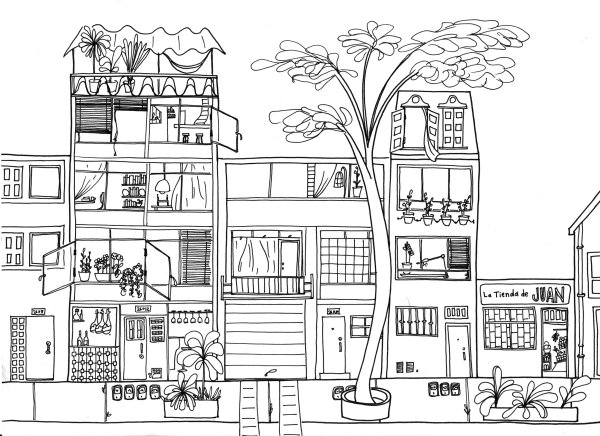 Раскраска большой дом