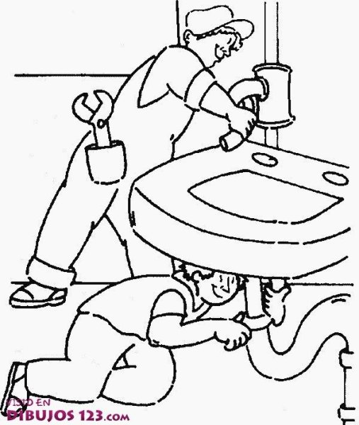 Слесарь раскраска для детей