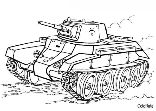 Раскраски танки т 34