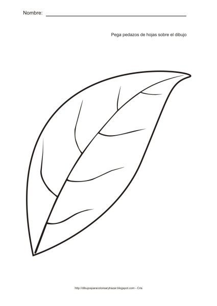 Лист сирени трафарет