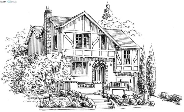 Раскраска коттедж