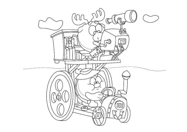 Домик пина раскраска