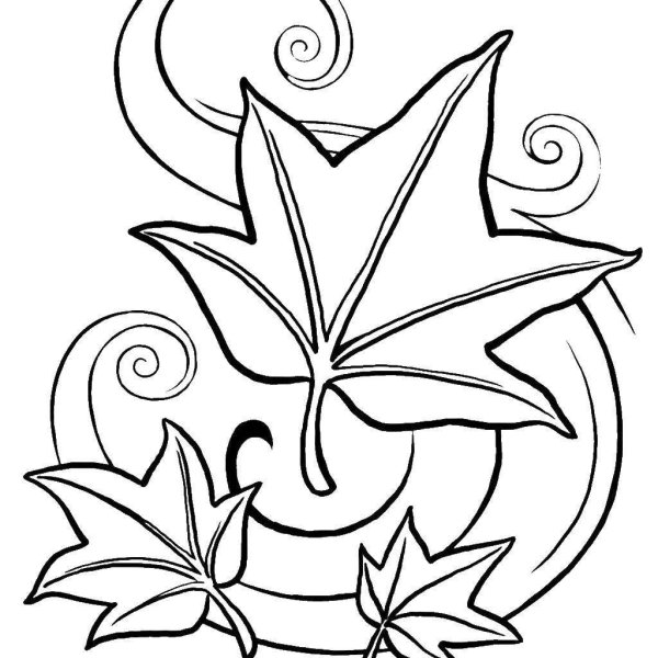 Осенняя раскраска