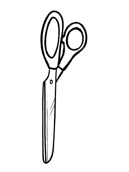 Ножницы раскраска