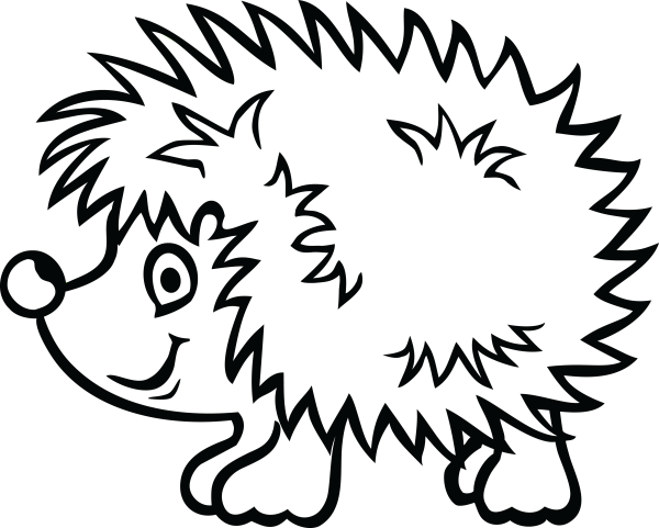 Ёжик раскраска для детей