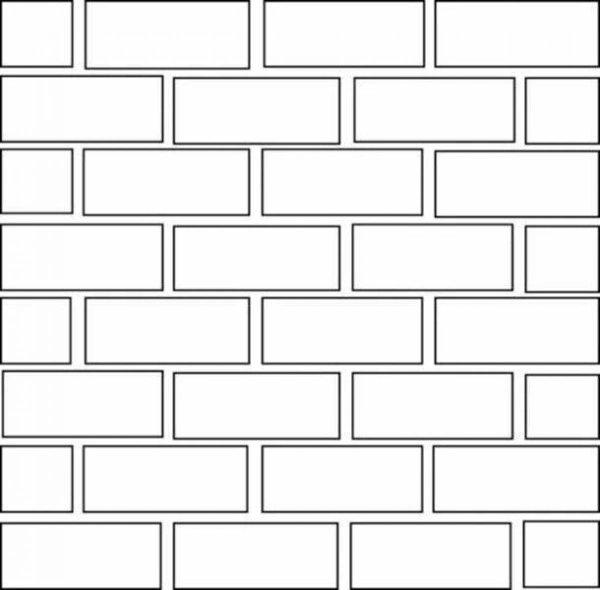 Кирпичная стена трафарет