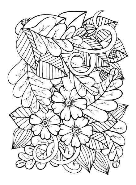 Осенние раскраски антистресс