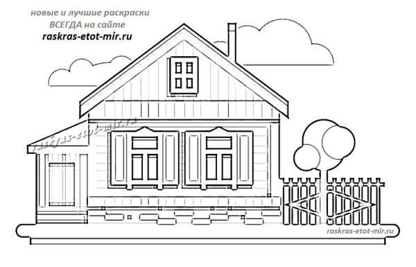 Нарисовать забор карандашом поэтапно для начинающих около дома