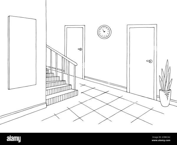 Раскраска коридор в доме