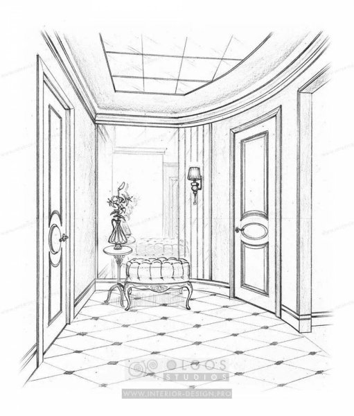 Прихожая раскраска