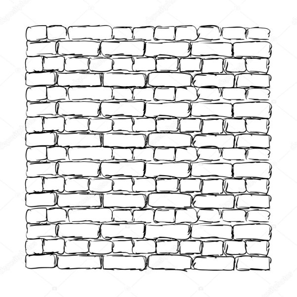 Кирпичная кладка силуэт
