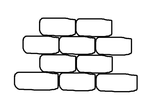 Куча кирпичей рисунок
