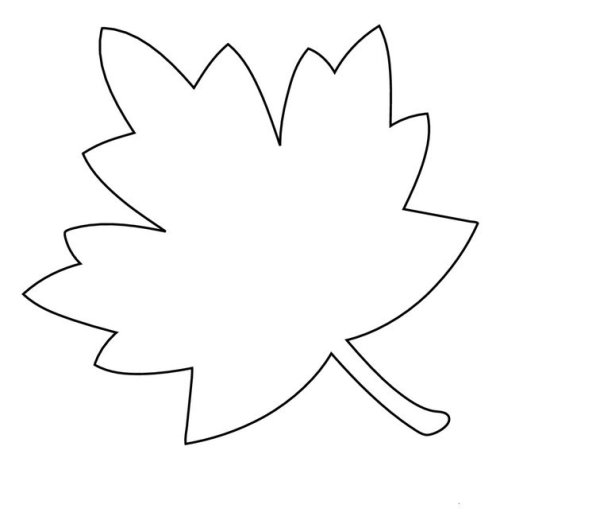 Осенние листья трафареты для вырезания