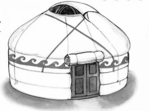 Юрта рисунок