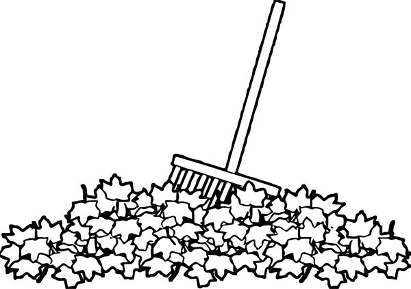 Трафарет для вырезания метлы для уборки листьев