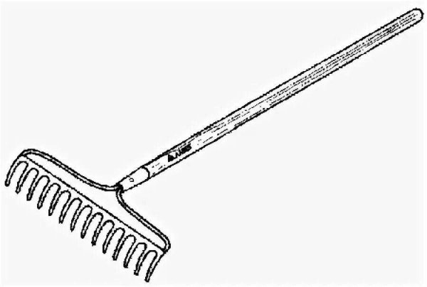 Грабли раскраска
