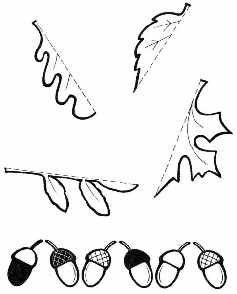 Листья задания для дошкольников