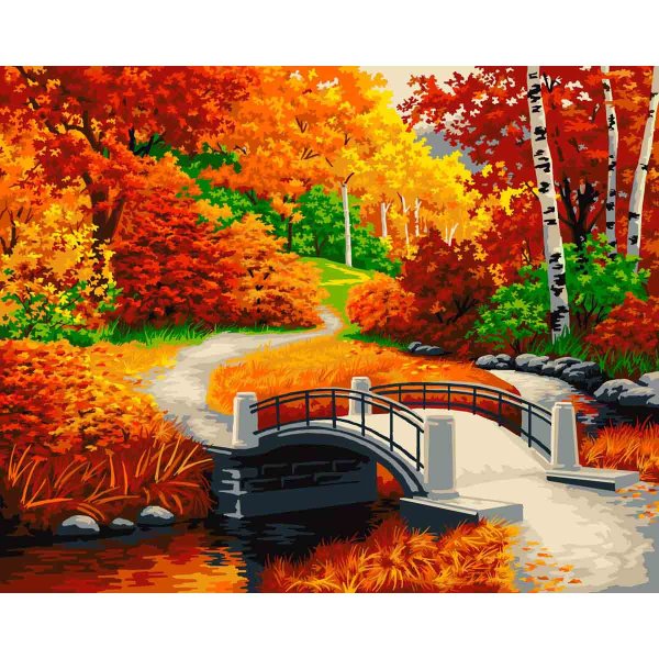 Картина по номерам осень