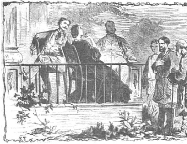 Иллюстрация к басне листы и корни Крылов