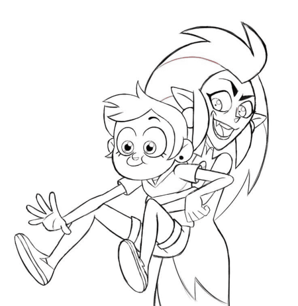 Совиный дом раскраска