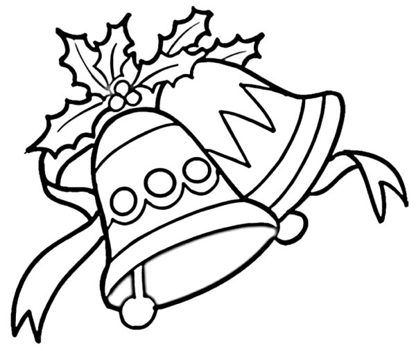 Рождественские колокольчики раскраска