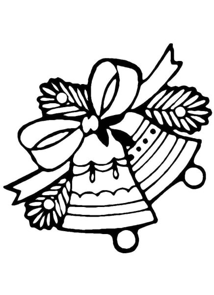 Новогодние рисунки черно белые