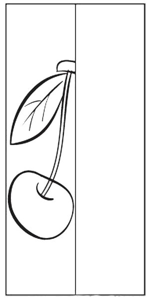 Дорисовать овощи и фрукты