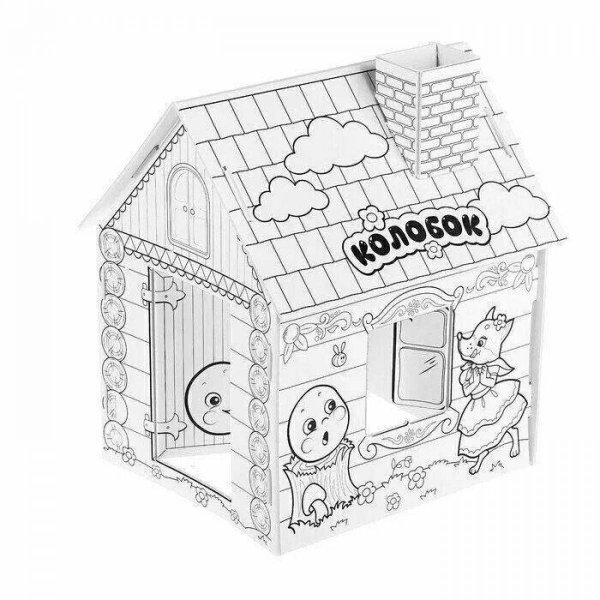 Картонвилл домик раскраска