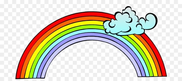 Картина Радуга для вырезания