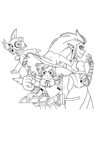 Совиный дом раскраска