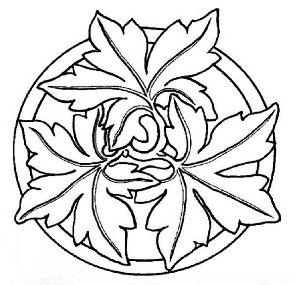 Осенние мандалы раскраски