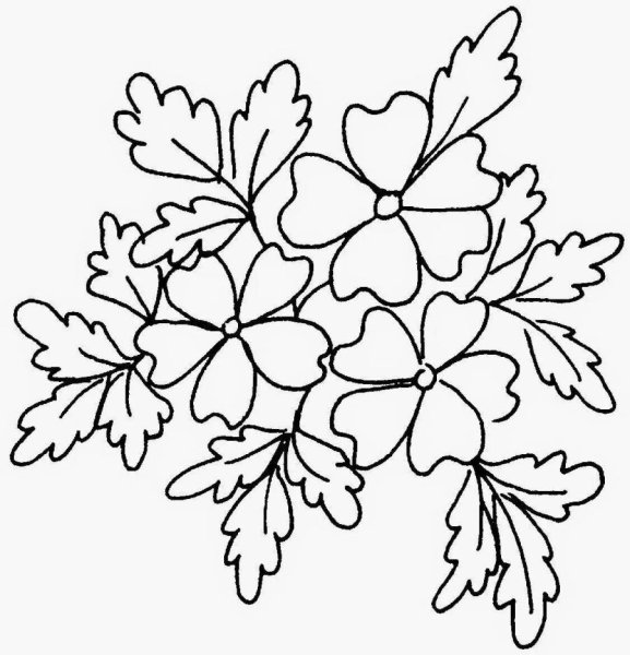 Растительные узоры для вышивки гладью