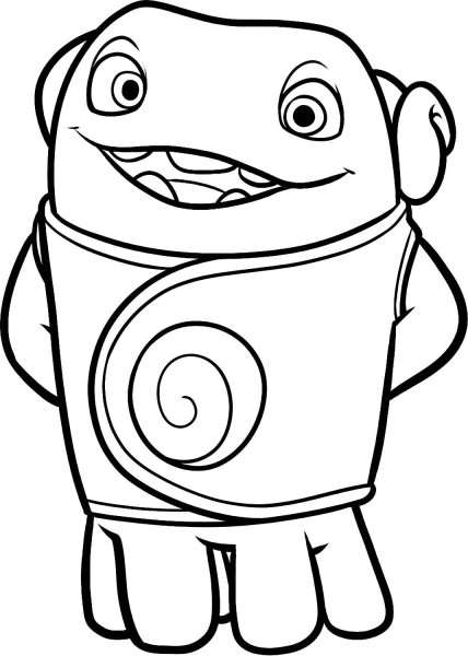 Инопланетянин раскраска