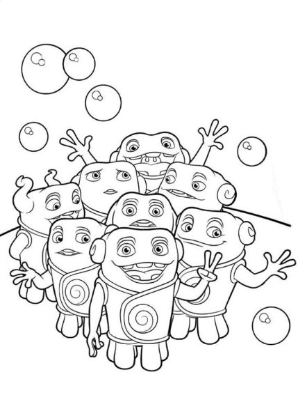 Инопланетянин раскраска