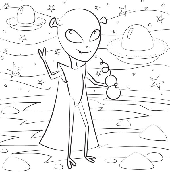 Раскраска пришельцы