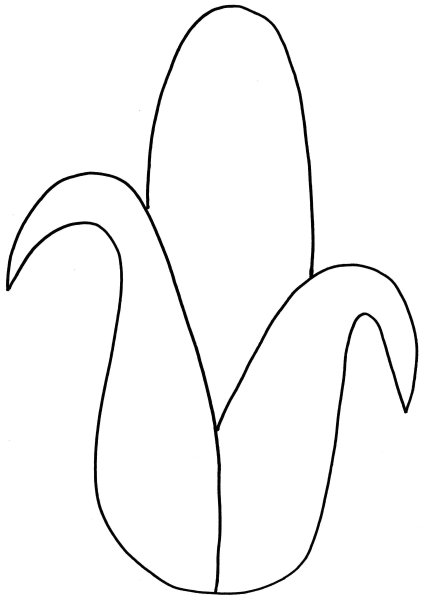 Кукуруза трафарет