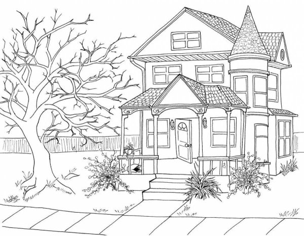 Красивый дом разукрасить